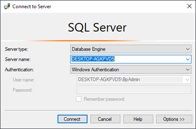 Connect to SQL Server